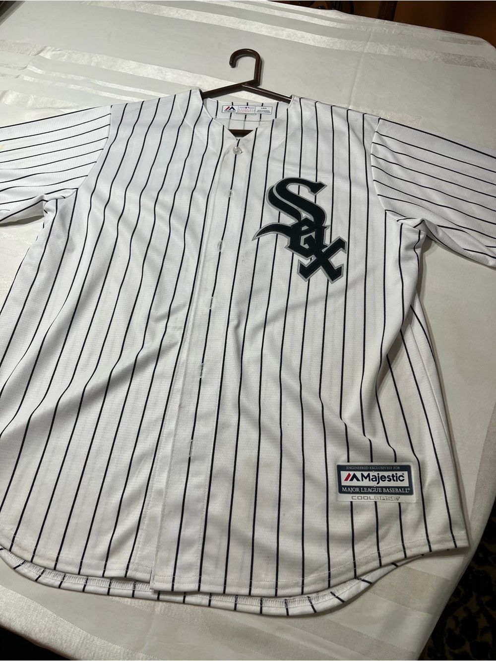 Majestic Chicago White Sox Yoán Moncada #10 MLB Cool Base Replica Jersey size L
